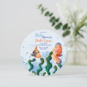 リトルシーホースベビーシャワー招待状 招待状 (スタンド正面)