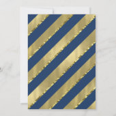 リトルジェントンベビーシャワー招待状フェイク金ゴールド 招待状 (裏面)