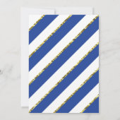 リトルジェントンベビーシャワー招待状フェイク金ゴールド 招待状 (裏面)