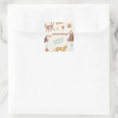 リトルジャングルアニマルズ誕生日 スクエアシール (バッグ)