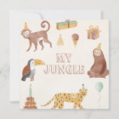 リトルジャングルアニマルズ誕生日 セーブザデート (裏面)