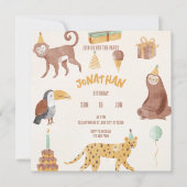 リトルジャングルアニマルズ誕生日 セーブザデート (正面)