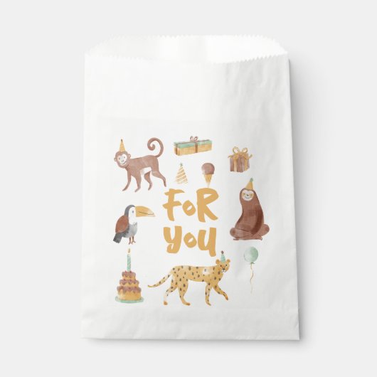 リトルジャングルアニマルズ誕生日 フェイバーバッグ (正面)