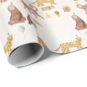 リトルジャングルアニマルズ誕生日 ラッピングペーパー (ロールコーナー)