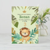 リトルジャングルプリンスライオン誕生日 招待状 (スタンド正面)