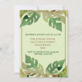 リトルジャングルプリンスライオン誕生日 招待状 (裏面)