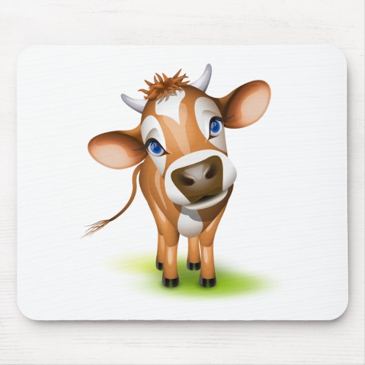 リトルジャージー牛 マウスパッド (正面)