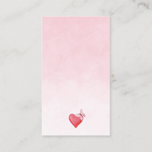 リトルスイートアーツピンクおむつラッフル エンクロージャーカード (裏面)