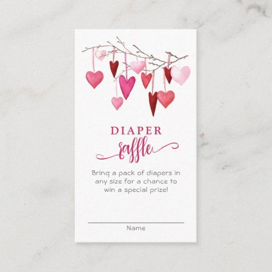 リトルスイートアーツピンクおむつラッフル エンクロージャーカード (正面)