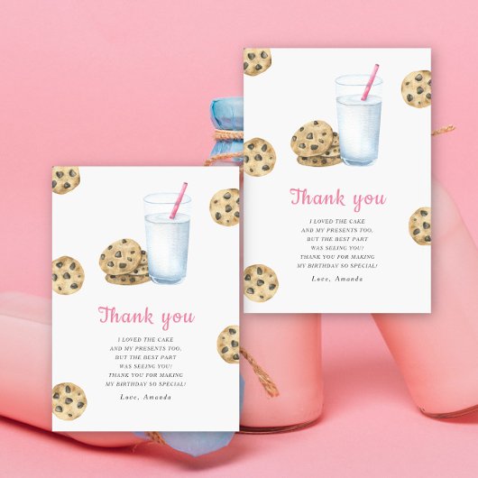 リトルスイートコーキーちゃんの誕生日パーティーありがとう サンキューカード