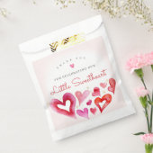 リトルスイートハート2月ベビーシャワー フェイバーバッグ (封をした状態)