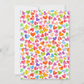 リトルスイートハート ハートガール ベビーシャワー  招待状 (裏面)