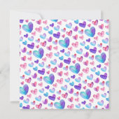 リトルスイートハート ハートボーイズ ベビーシャワー 招待状 (裏面)