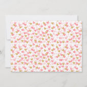 リトルスイートハート 1歳の誕生日写真招待状 招待状 (裏面)