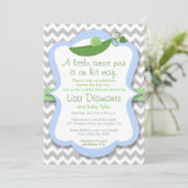 リトルスイートピーボーイベビーシャワー招待状 招待状 (スタンド正面)