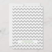 リトルスイートピーボーイベビーシャワー招待状 招待状 (裏面)