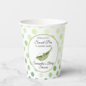 リトルスイートピー水玉模様ベビーシャワー紙カップ 紙コップ (裏面)