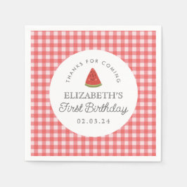 リトルスイートメロンファースト誕生日 スタンダードカクテルナプキン