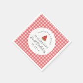 リトルスイートメロンファースト誕生日 スタンダードカクテルナプキン (角)