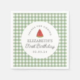 リトルスイートメロンファースト誕生日 スタンダードカクテルナプキン