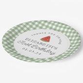 リトルスイートメロンファースト誕生日 ペーパープレート (アングル)