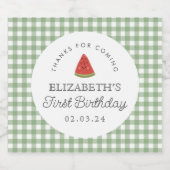 リトルスイートメロンファースト誕生日 リキュールボトルラベル (シングルラベル)