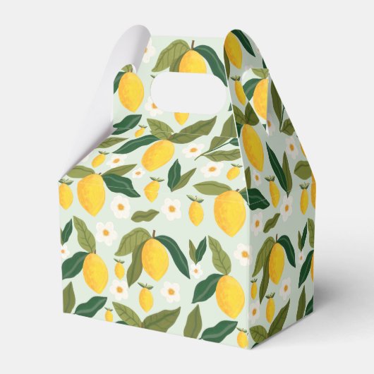 リトルスウィーティイエローレモンベビーシャワー フェイバーボックス (裏面サイド)