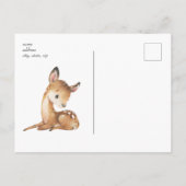 リトルスウィーティウッドランドフェイムホワイトベビー 案内ポストカード (裏面)