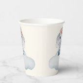 リトルスウィーティエレファントベビーシャワー紙カップ 紙コップ (右)