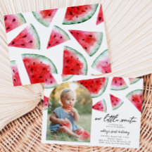 リトルスウィーティフォト誕生日招待状