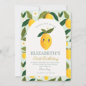 リトルスウィーティレモンが一誕生日 招待状 (正面)