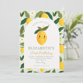 リトルスウィーティレモンが一誕生日 招待状