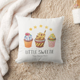 リトルスウィーティー 水彩カップケーキ 子供部屋 キッズ クッション