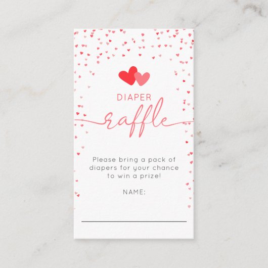 リトルスウィートおむつラッフルエンクロージャカード エンクロージャーカード (正面)