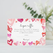 リトルスウィートおむつラッフル招待状インサート エンクロージャーカード (スタンド正面)