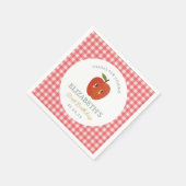 リトルスウィートアップルファースト誕生日 スタンダードカクテルナプキン (角)