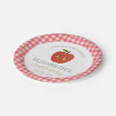 リトルスウィートアップルファースト誕生日 ペーパープレート (アングル)