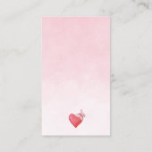 リトルスウィートアーツピンクの本のベビー エンクロージャーカード (裏面)