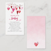 リトルスウィートアーツピンクの本のベビー エンクロージャーカード (正面/裏面)