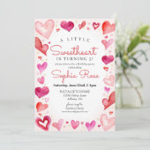 リトルスウィートアーツ2月の誕生日パーティーfor Girl 招待状 (スタンド正面)