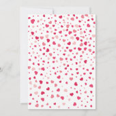 リトルスウィートアートハートベビーシャワー招待状 招待状 (裏面)