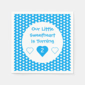 リトルスウィートアート誕生日 スタンダードカクテルナプキン (正面)