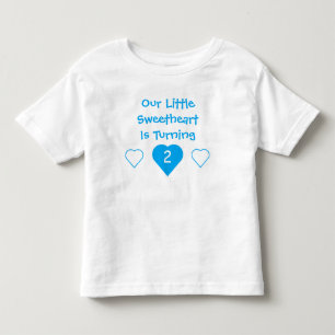 リトルスウィートアート誕生日 トドラーTシャツ