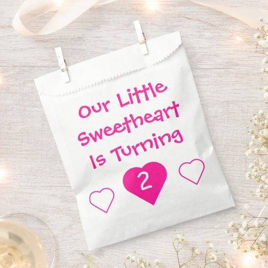 リトルスウィートアート誕生日 フェイバーバッグ (クリップ留めされた状態)