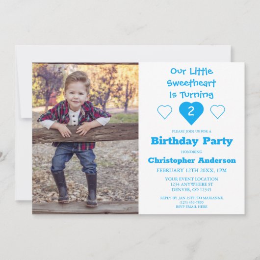 リトルスウィートアート誕生日 招待状 (正面)