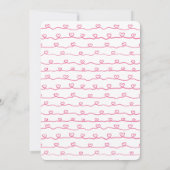 リトルスウィートアート1stバースデーピンクラブハート 招待状 (裏面)