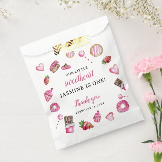 リトルスウィートアート1st誕生日誕生日バレンタイン フェイバーバッグ (封をした状態)