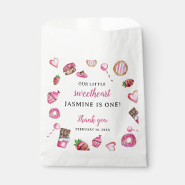 リトルスウィートアート1st誕生日誕生日バレンタイン フェイバーバッグ
