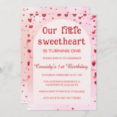 リトルスウィートアールヴァレンティネス誕生日招待状 招待状 (正面/裏面)