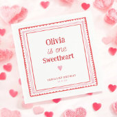 リトルスウィートアール1歳の誕生日パーティー スタンダードカクテルナプキン